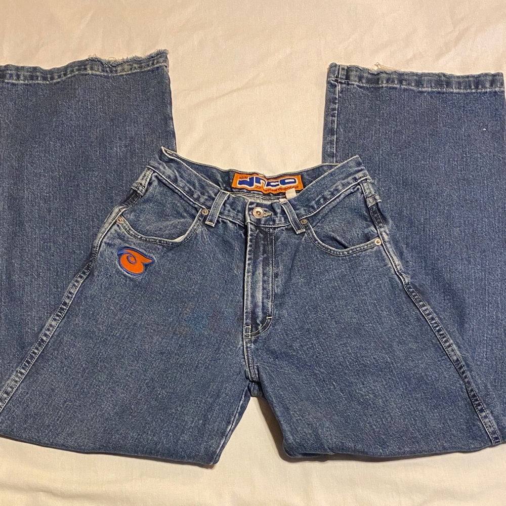 Vintage 1990 JNCO 1031 Girlie Stuff Jeans 22” bottom opening Size 7 - Picture 3 of 17